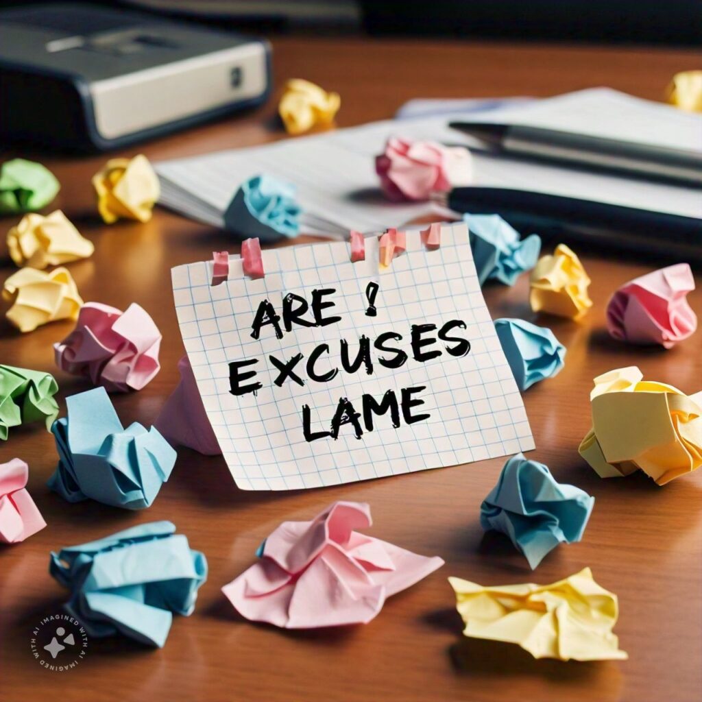 excuses are lame